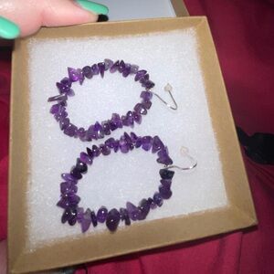 Amethyst And 925 Earrings